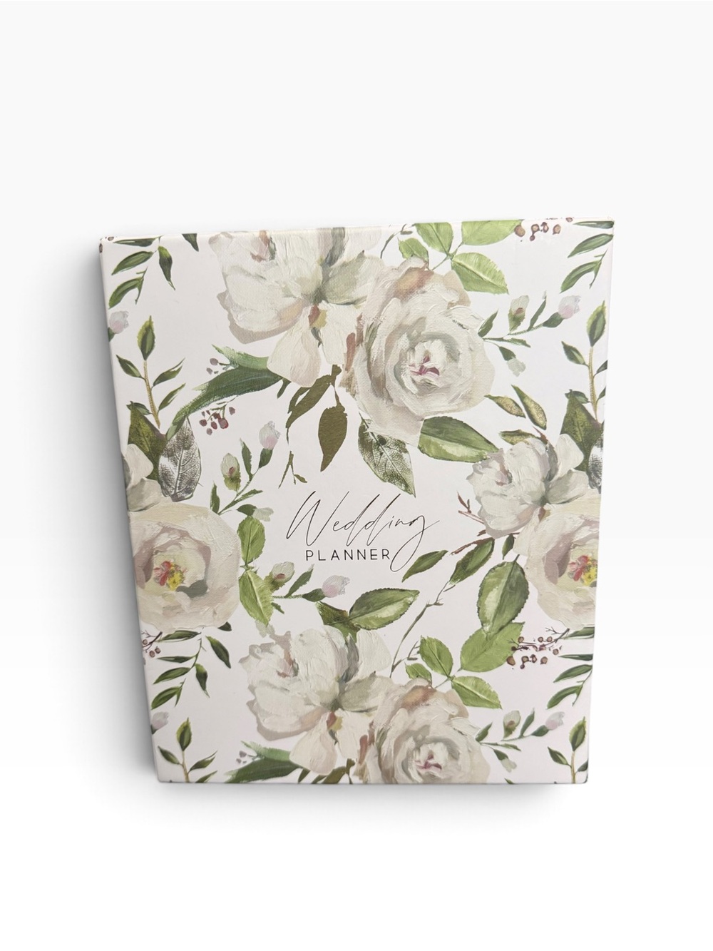 Floral Wedding Planner Binder in Cream and Green
